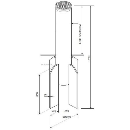 Borne Fixe Talos M30 Fixe FADINI 9695L